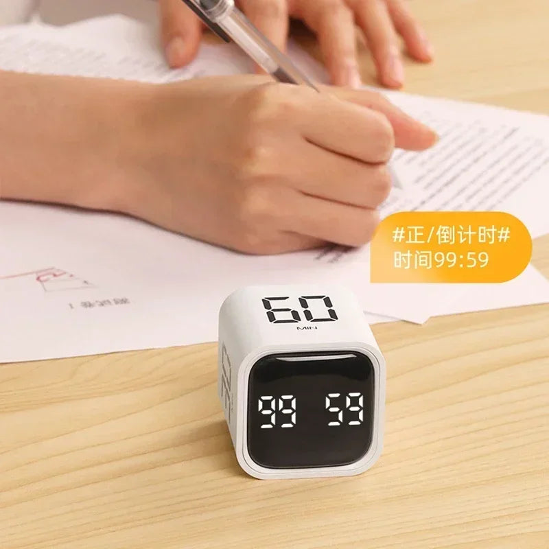Schwerkraftsensor Flipping Timer Digital Timer Manueller Countdown Wecker Mechanischer Kochtimer Kochdusche Studie Stoppuhr