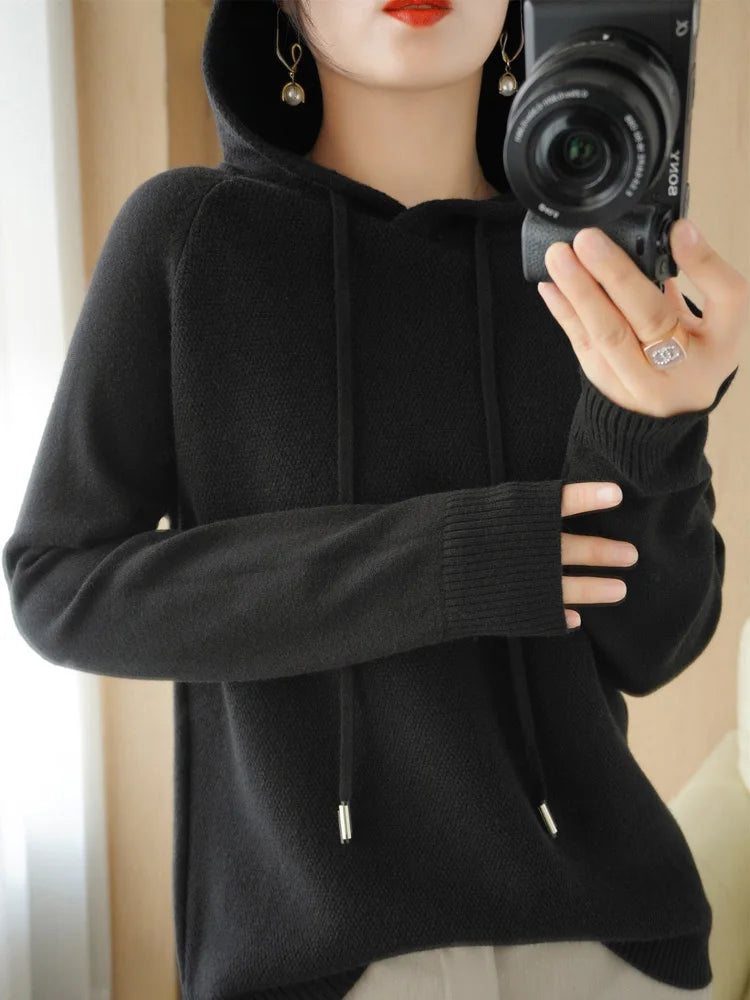 Hoodies und Sweatshirts Langarmpullover für Damen Wollkleidung Neuheiten Strickpullover Damenoberbekleidung Modeoberteile