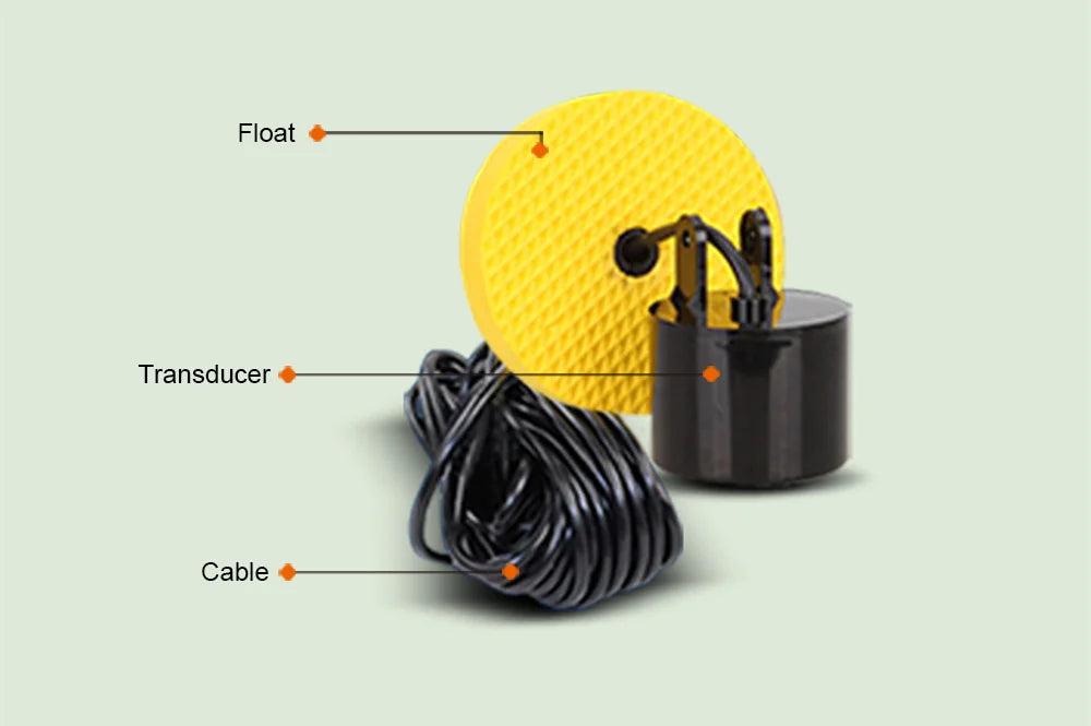FFC1108-1 Alarm 100M Tragbarer Sonar-Fischfinder 45-Grad-Sonar-Abdeckung Echolot-Alarmgeber See-Meeresangeln