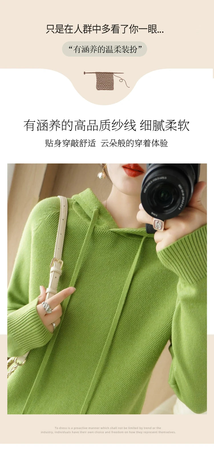 Hoodies und Sweatshirts Langarmpullover für Damen Wollkleidung Neuheiten Strickpullover Damenoberbekleidung Modeoberteile