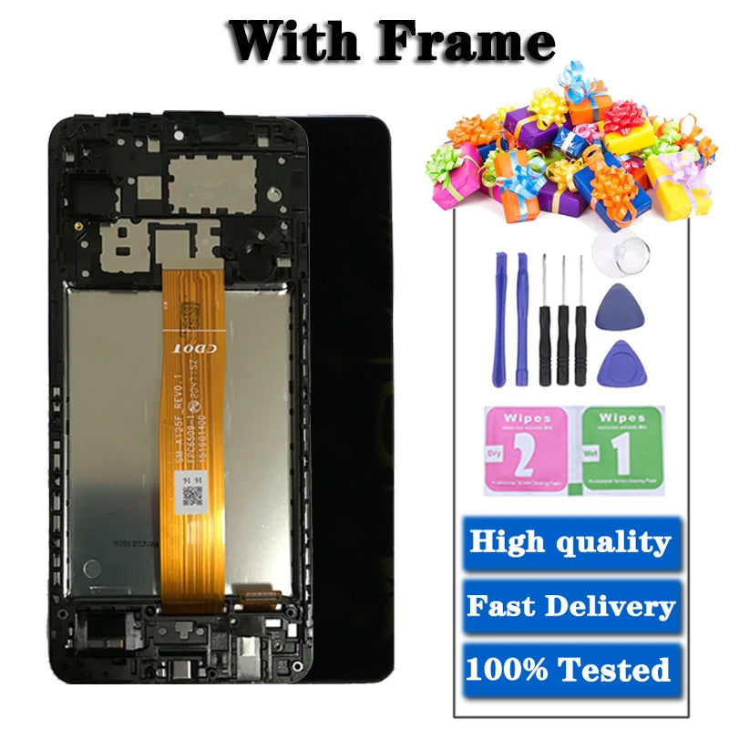 High Quality For Samsung  A12 A125 LCD A125F SM-A125F Display Touch Screen Digitizer For Samsung A125 Screen Replacement