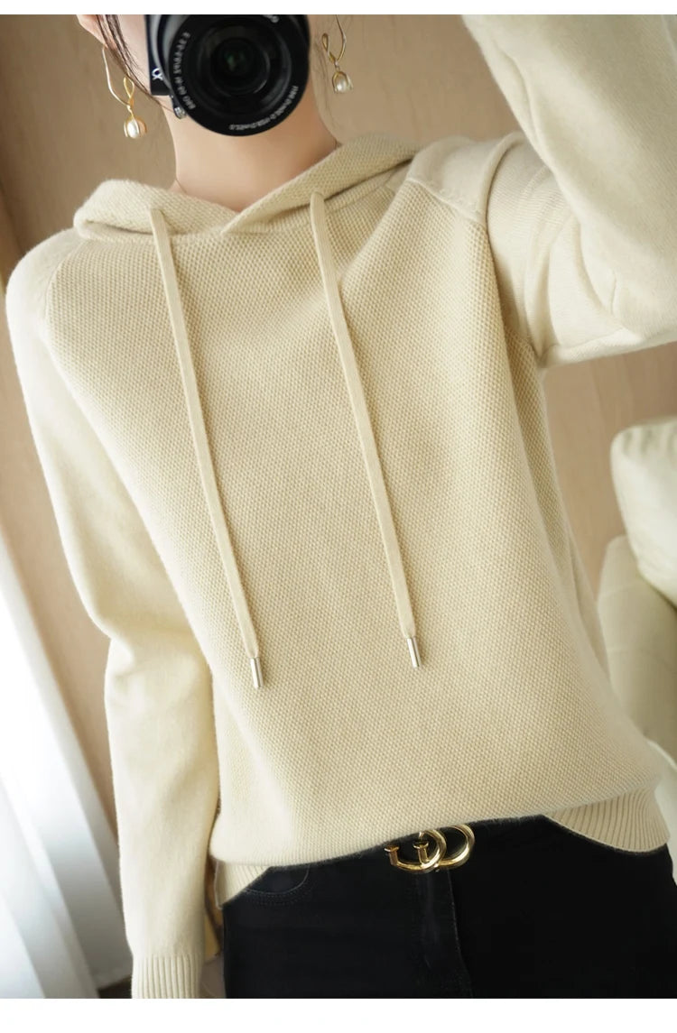 Hoodies und Sweatshirts Langarmpullover für Damen Wollkleidung Neuheiten Strickpullover Damenoberbekleidung Modeoberteile