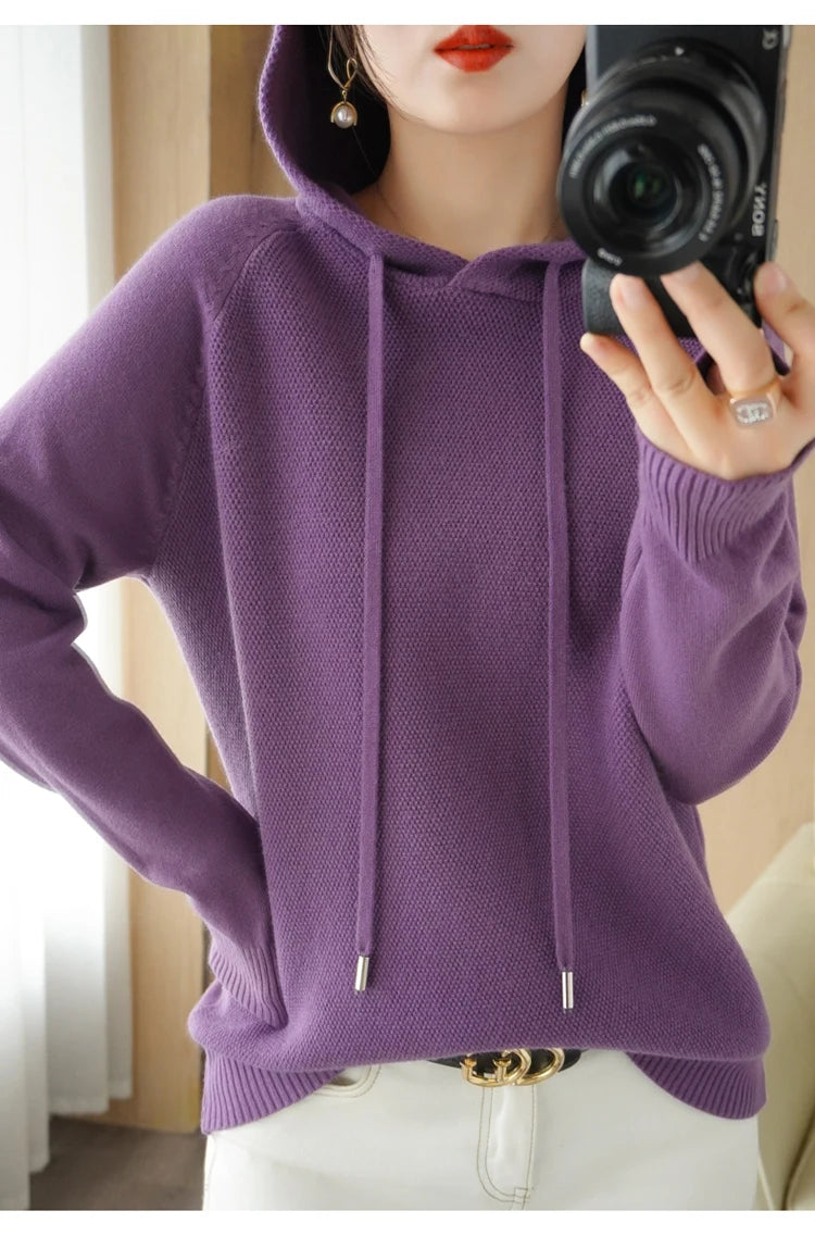 Hoodies und Sweatshirts Langarmpullover für Damen Wollkleidung Neuheiten Strickpullover Damenoberbekleidung Modeoberteile